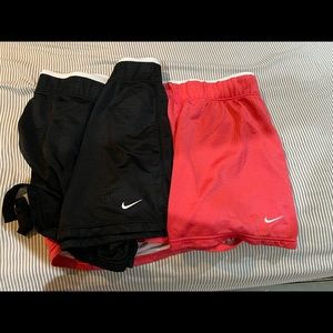 Women’s Nike running shorts.